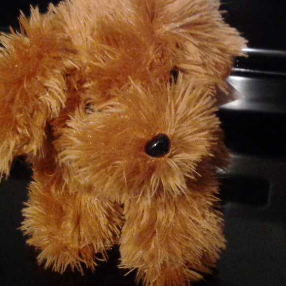 stuffed brown fluffy dog - Picture 1 of 4